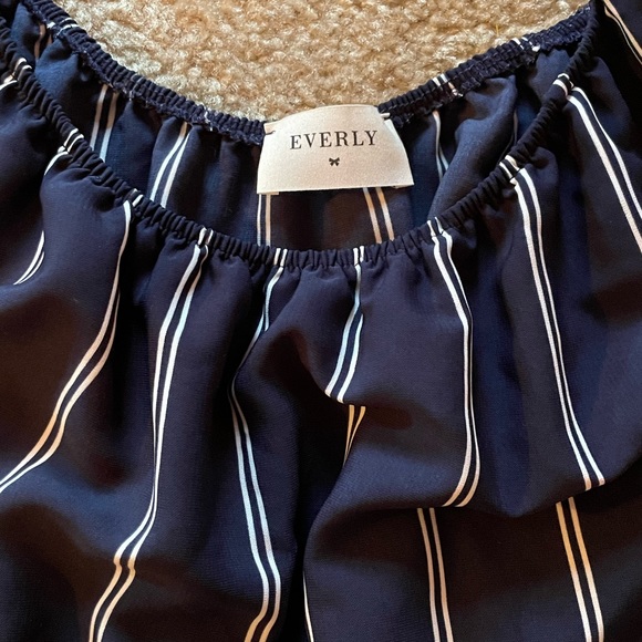 Everly Pinstripe Jumpsuit - Picture 2 of 2